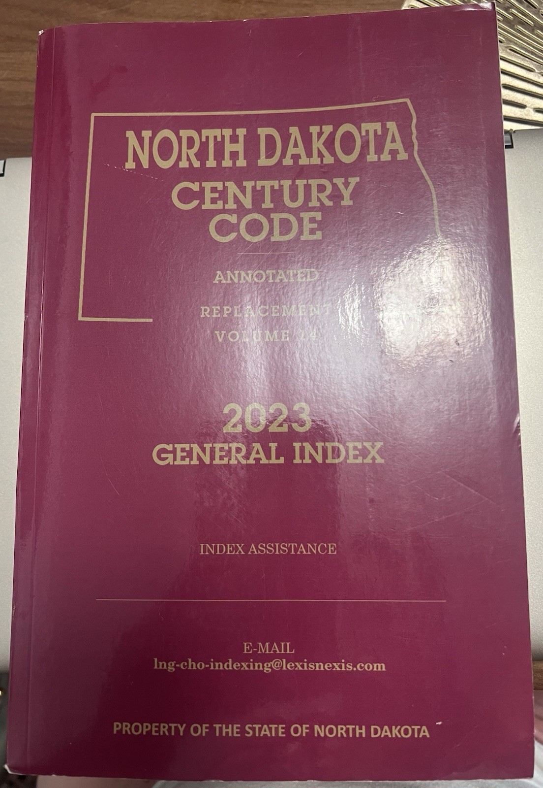 Lexis Nexis, North Dakota Century Code, Annotated-Replacement, Vol 14, 2023