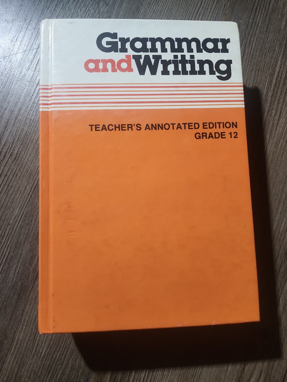 Grammar And Writing Teacher’s Annotated Edition Grade 12 Hardcover 1981