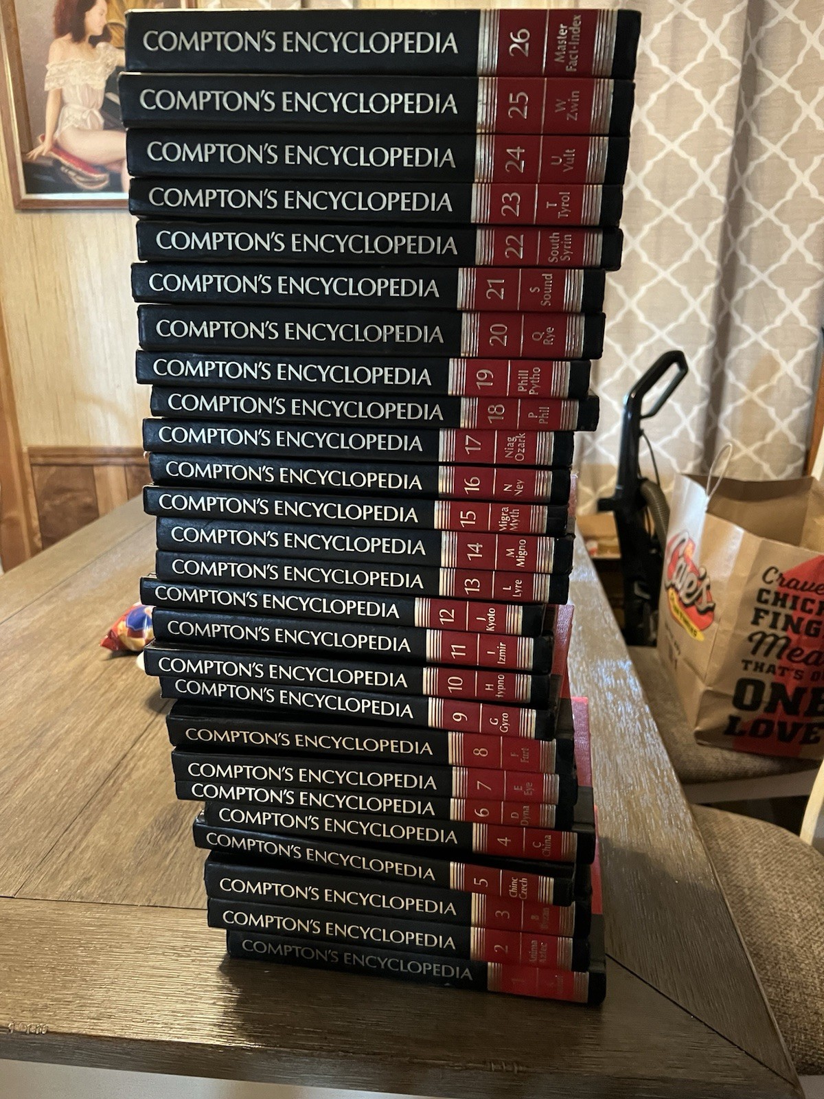 Compton’s Encyclopedia Hardcover Complete Set Illustrated Vol 1-26 (1989)