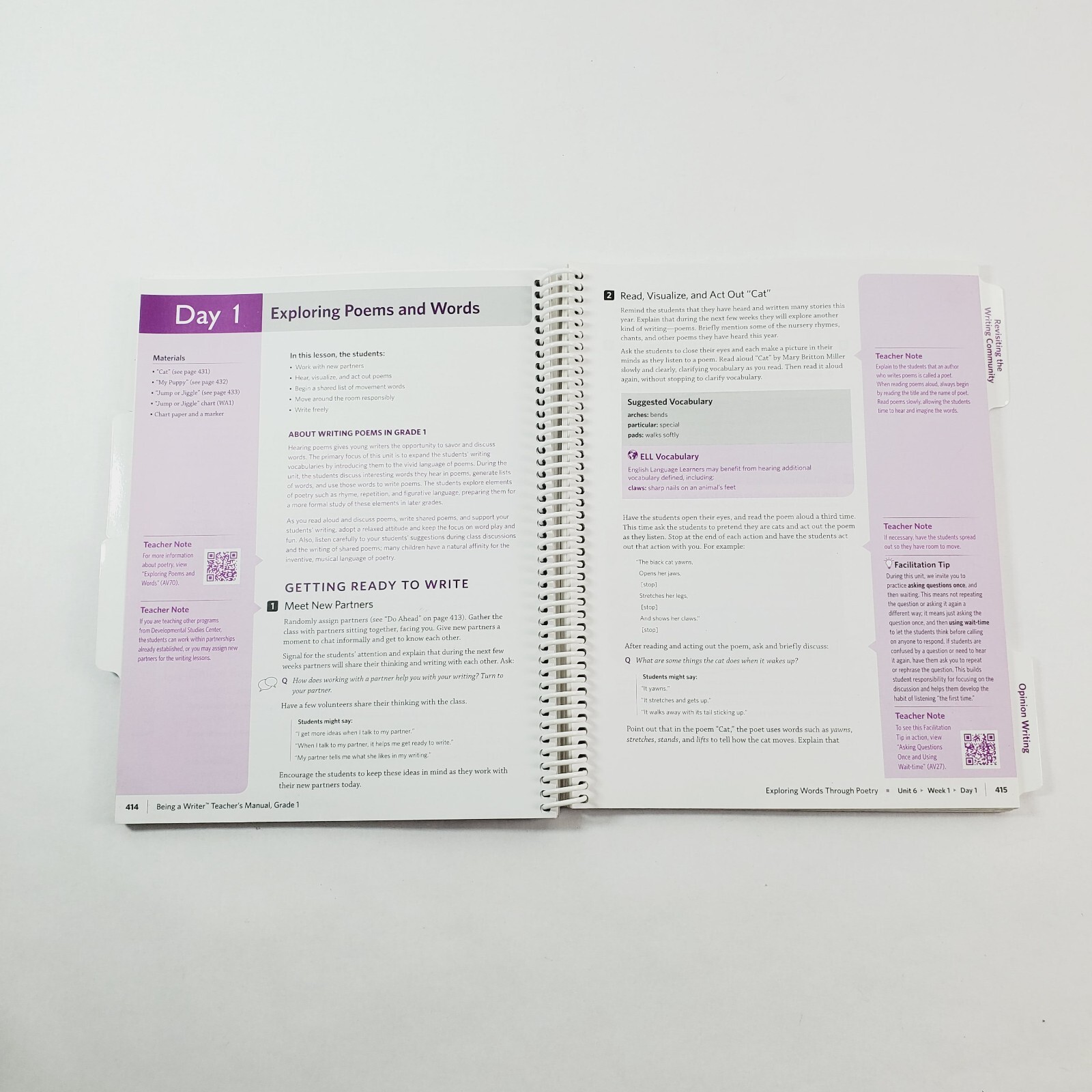 Being a Writer Grade 1 Teacher’s Manual Volumes 1 and 2 DSC Collaborative 2014