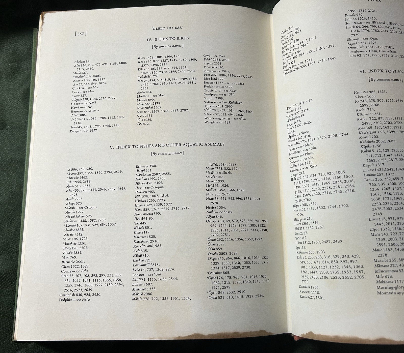 ‘OLELO NO’EAU HAWAIIAN PROVERBS POETICAL SAYINGS HC Slipcase 1983 Bilingual