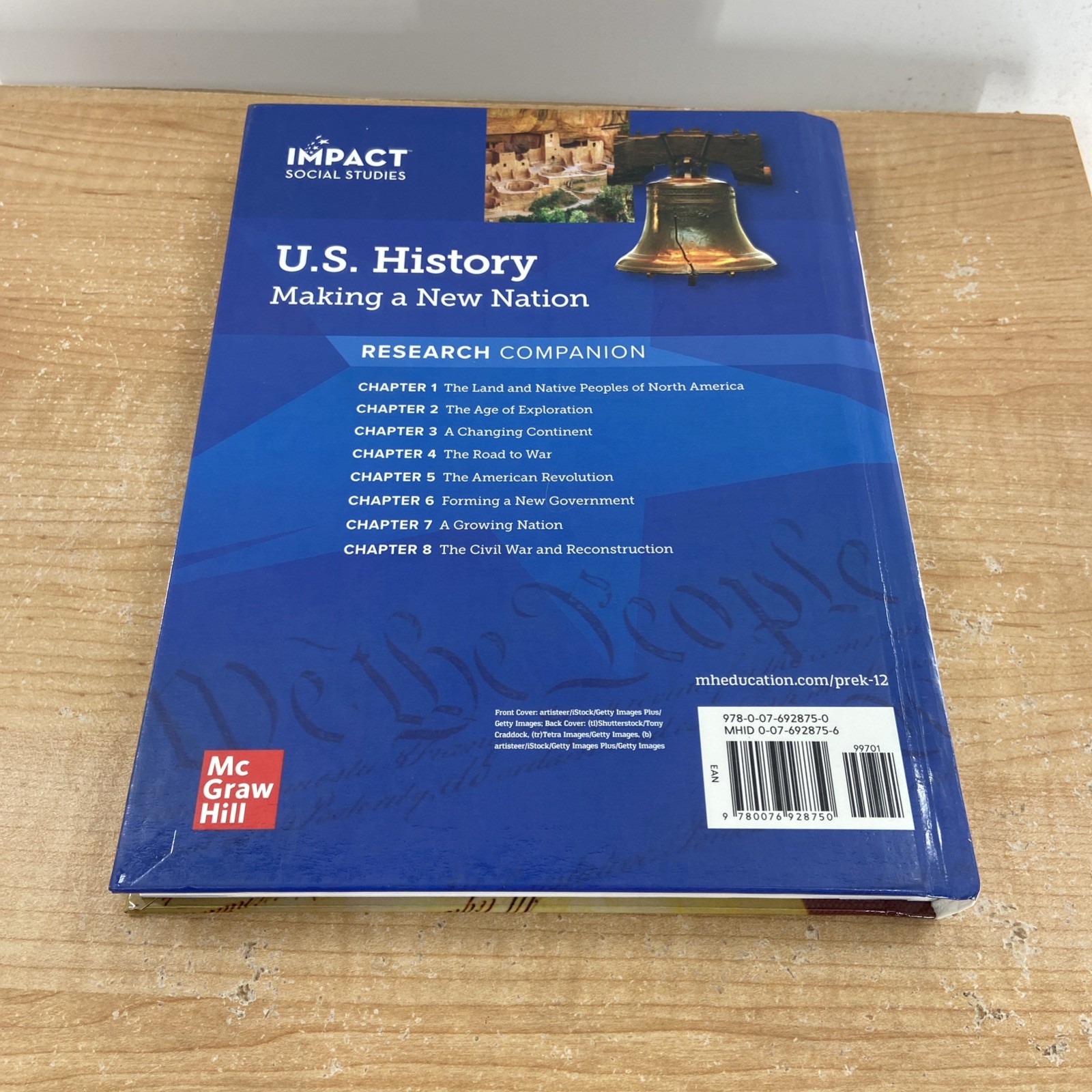Impact Social Studies, U.S. – Hardcover, by McGraw-Hill Education – Like New