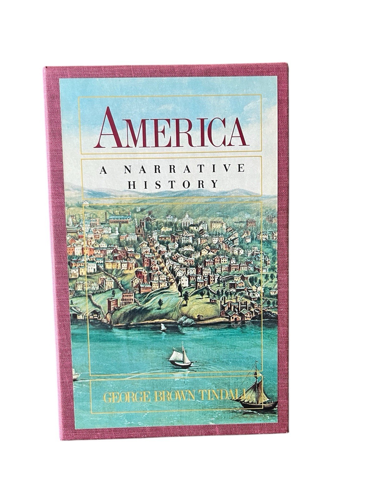 America A Narrative History George Tindall 1984 1st Ed. HC Vol. 1 & 2 Slipcase