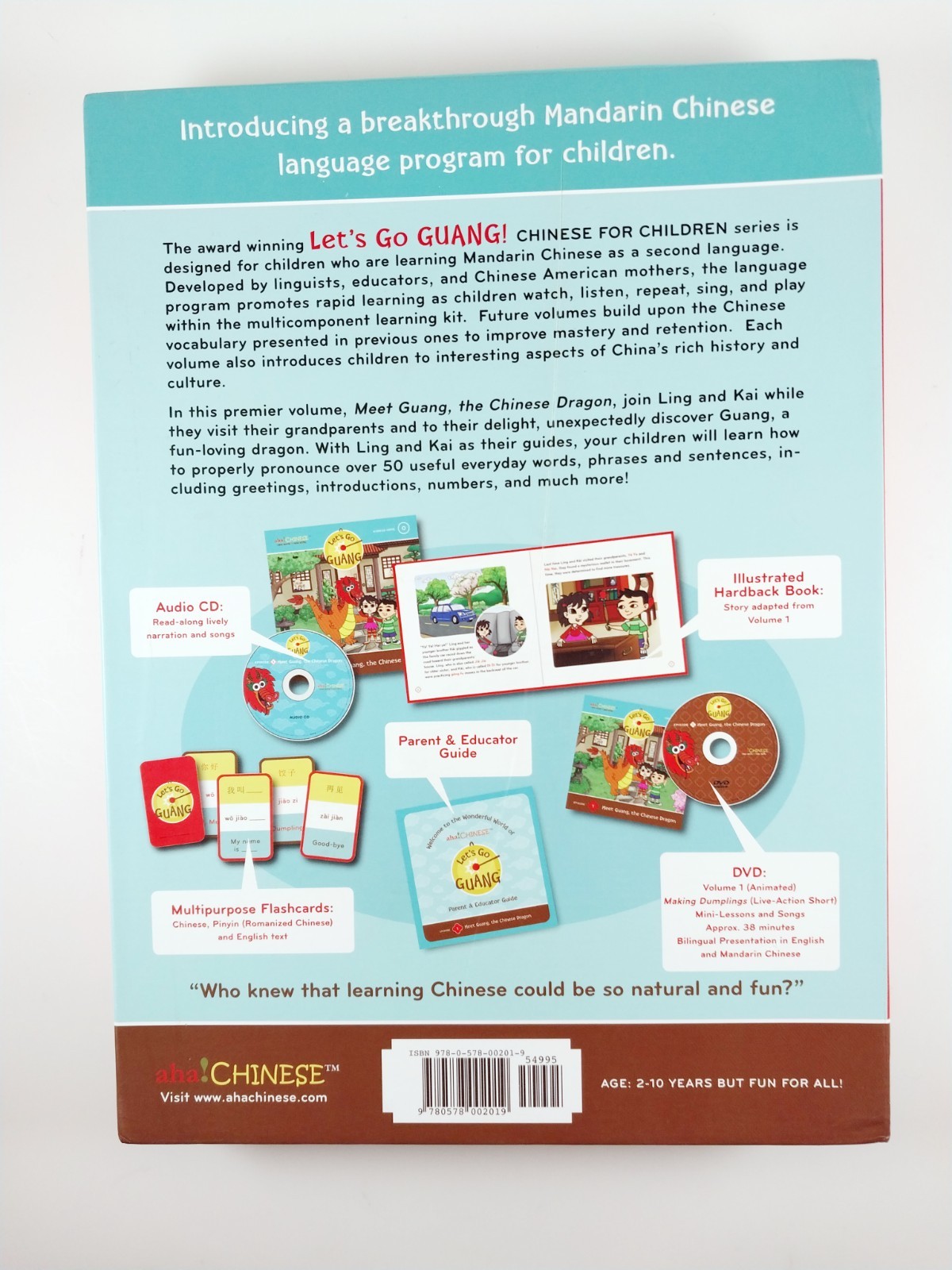 Let’s Go Guang! Chinese for Children : Volume 1 (2009, Box Set) Aha! Chinese