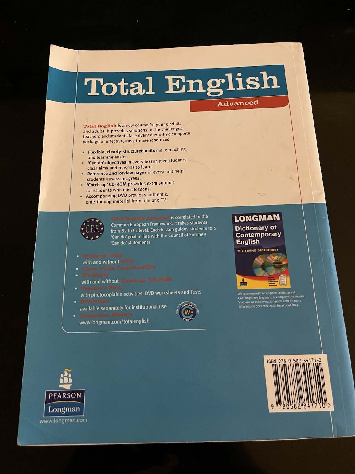 Longman TOTAL ENGLISH Advanced Level Students’ Book I Wilson Clare @NO DVD@