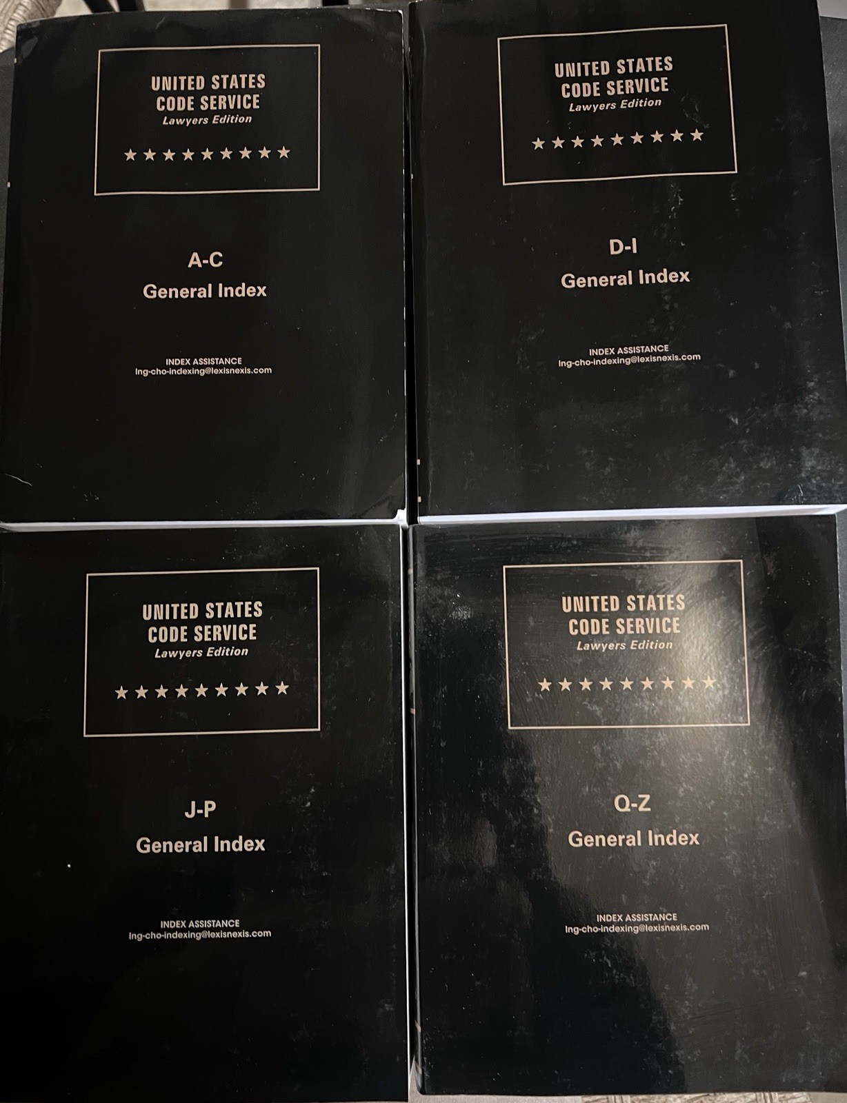 Lexis Nexis, United States Code Service,Lawyers Edition, A-Z, 2025,General Index