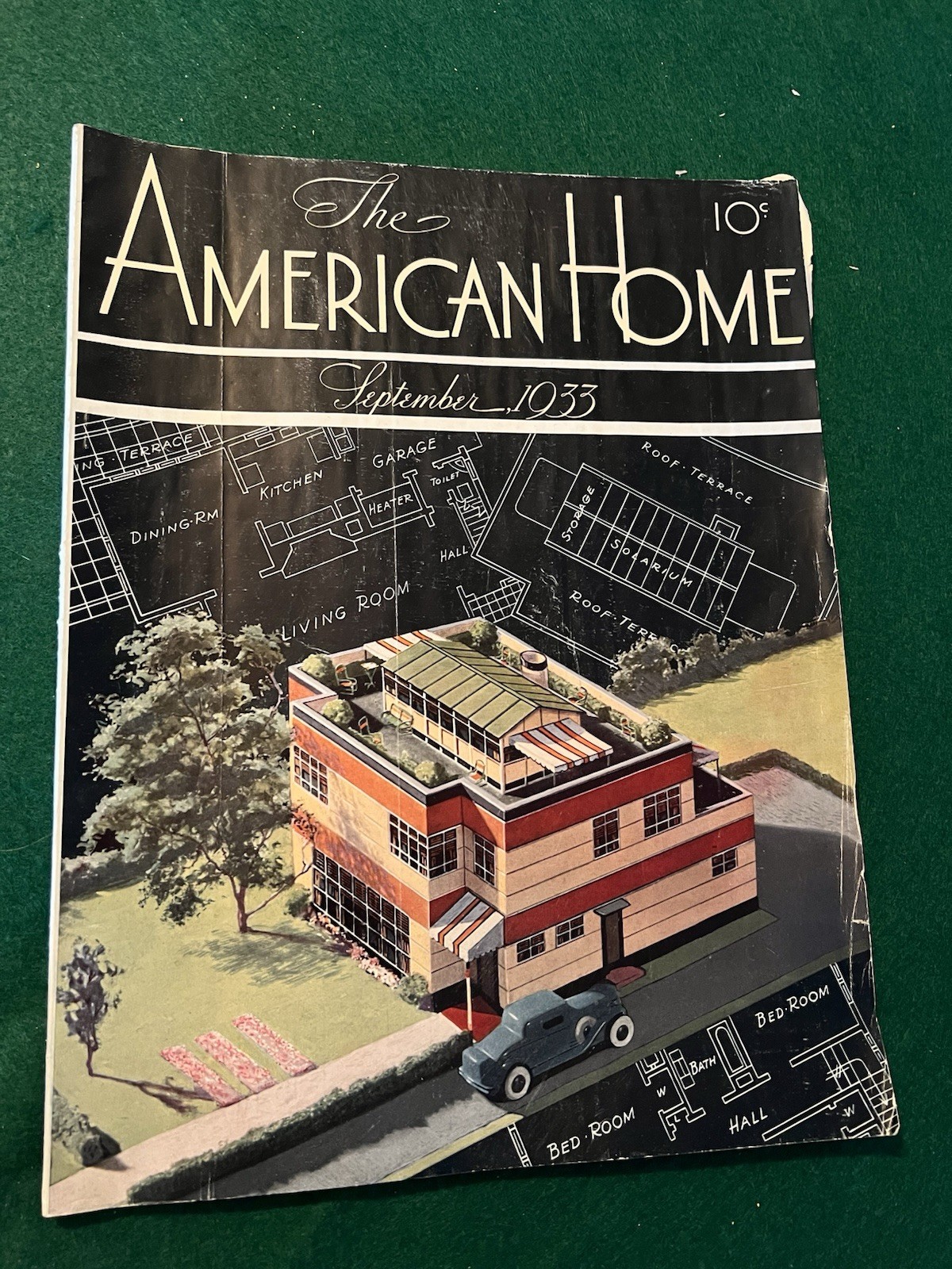 September 1933 The American Home / Full Issue -204 Pages Lucky Strike ad!