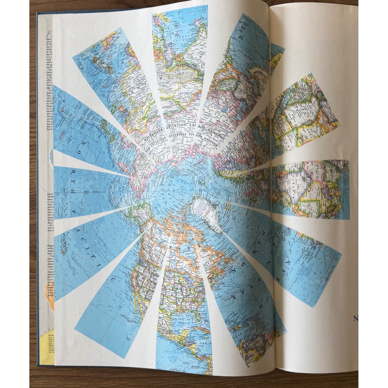 1970 National Geographic Atlas of the World Revised 3rd Ed 19×13 w/ Slipcase