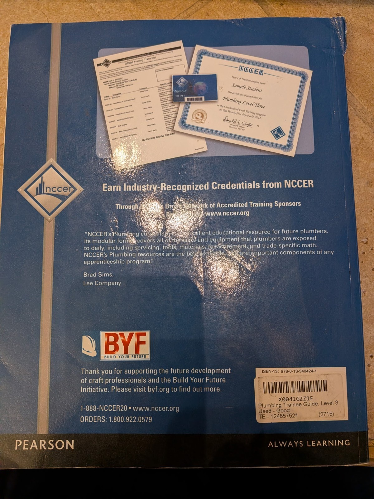Plumbing Trainee Guide, Level 3 by NCCER (2014, Trade Paperback)