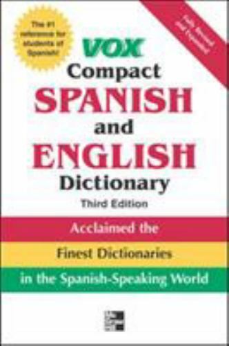 Vox Compact Spanish and English Dictionary, 3rd Edition – Paperback – GOOD