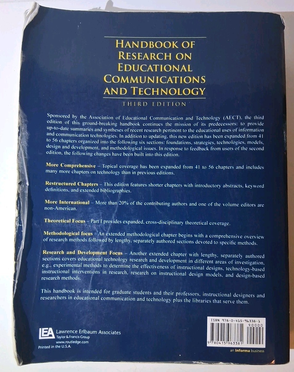 Handbook of Research on Educational- J Michael Editor Spe, 0415963389, paperback