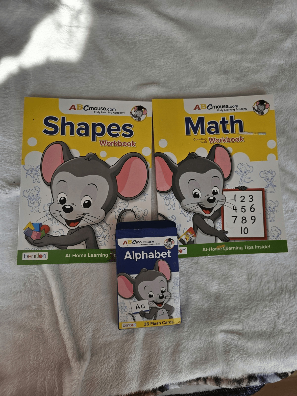 Bundle ABCmouse learning workbooks Shapes Math Alphabet