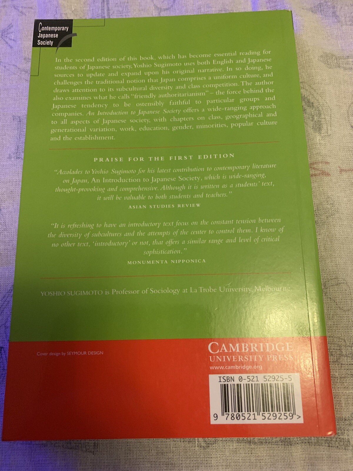 An Introduction to Japanese Society by Yoshio Sugimoto (Paperback, 2002)