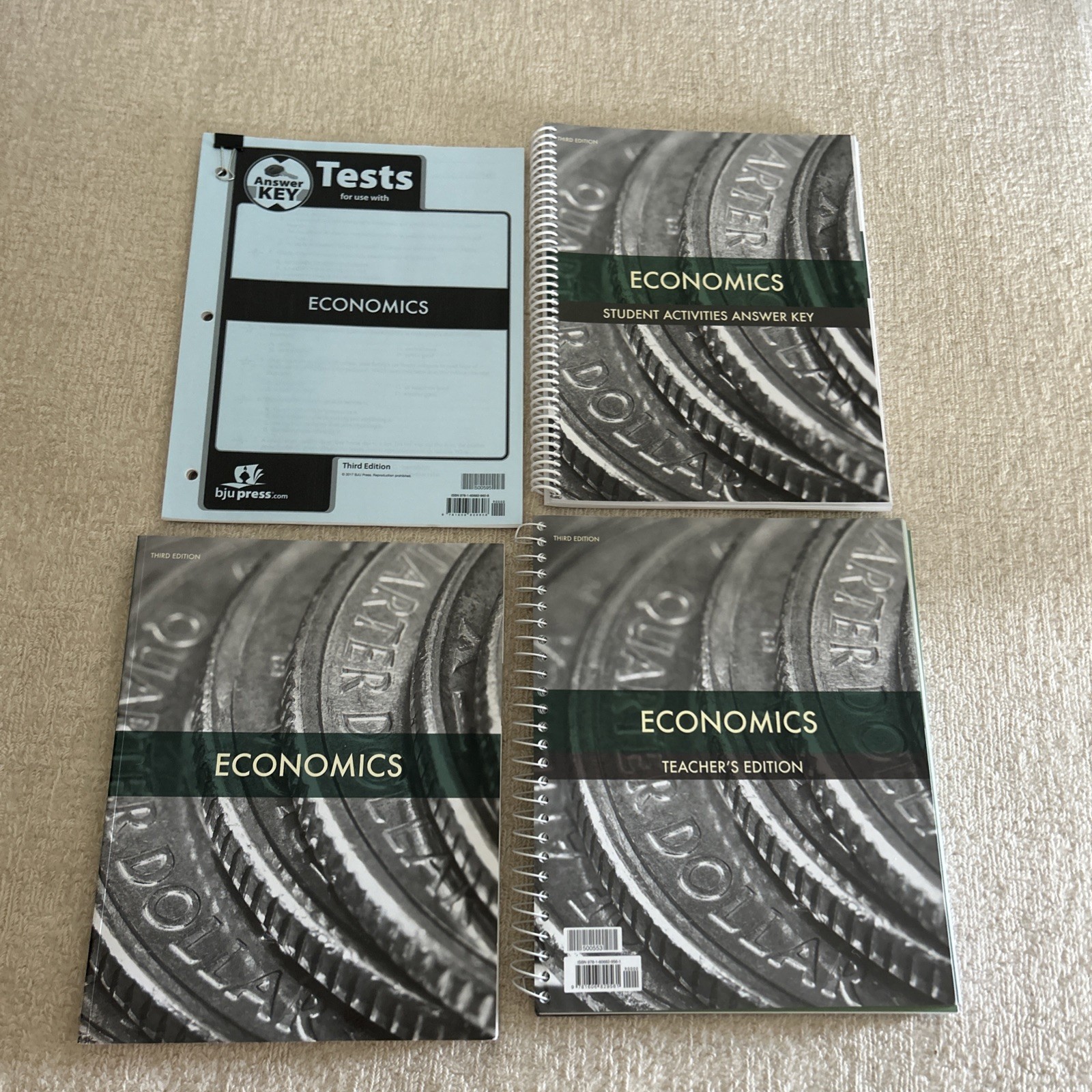Bob Jones Press Economics 3rd Edition Homeschool Curriculum Book Set of 4