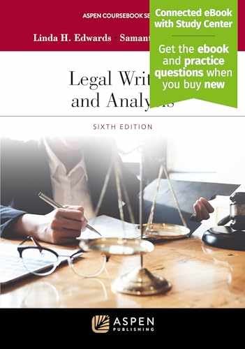 Legal Writing and Analysis: – Paperback, by Edwards Linda H; – Very Good z