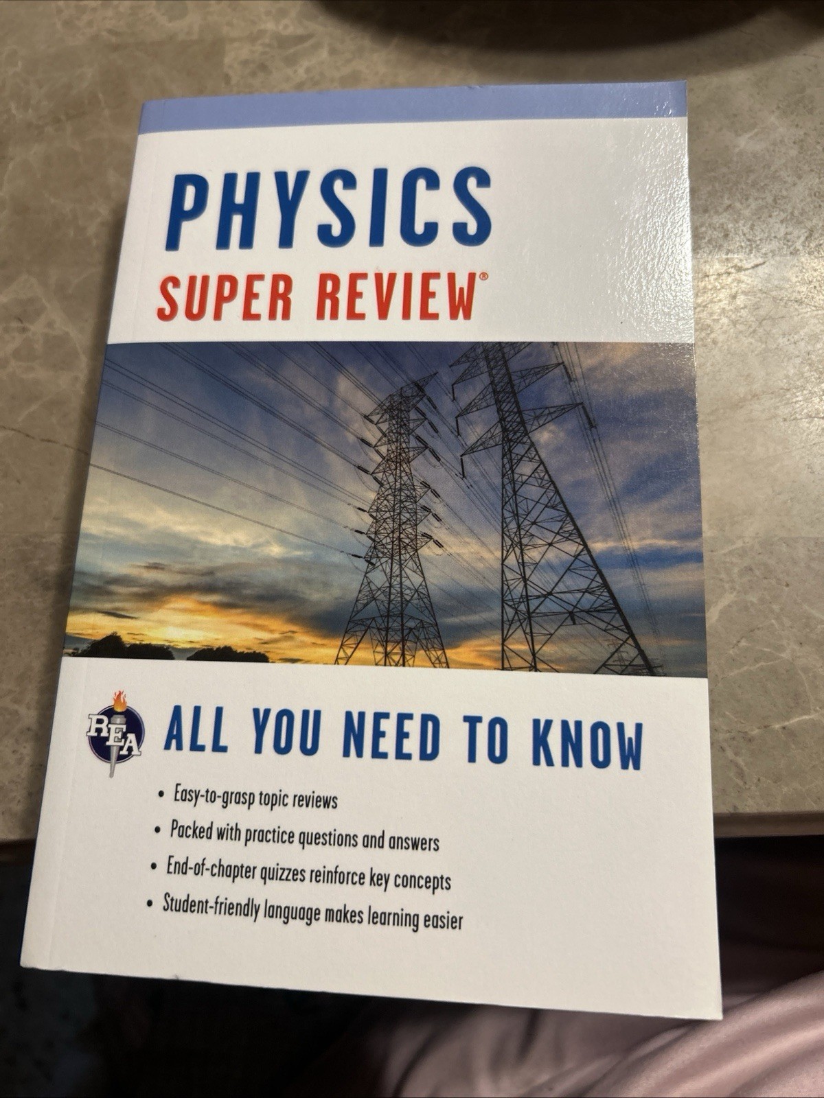 REA Super Review Physics Super Review Paperback 2002 Revised 288p HS Beginner