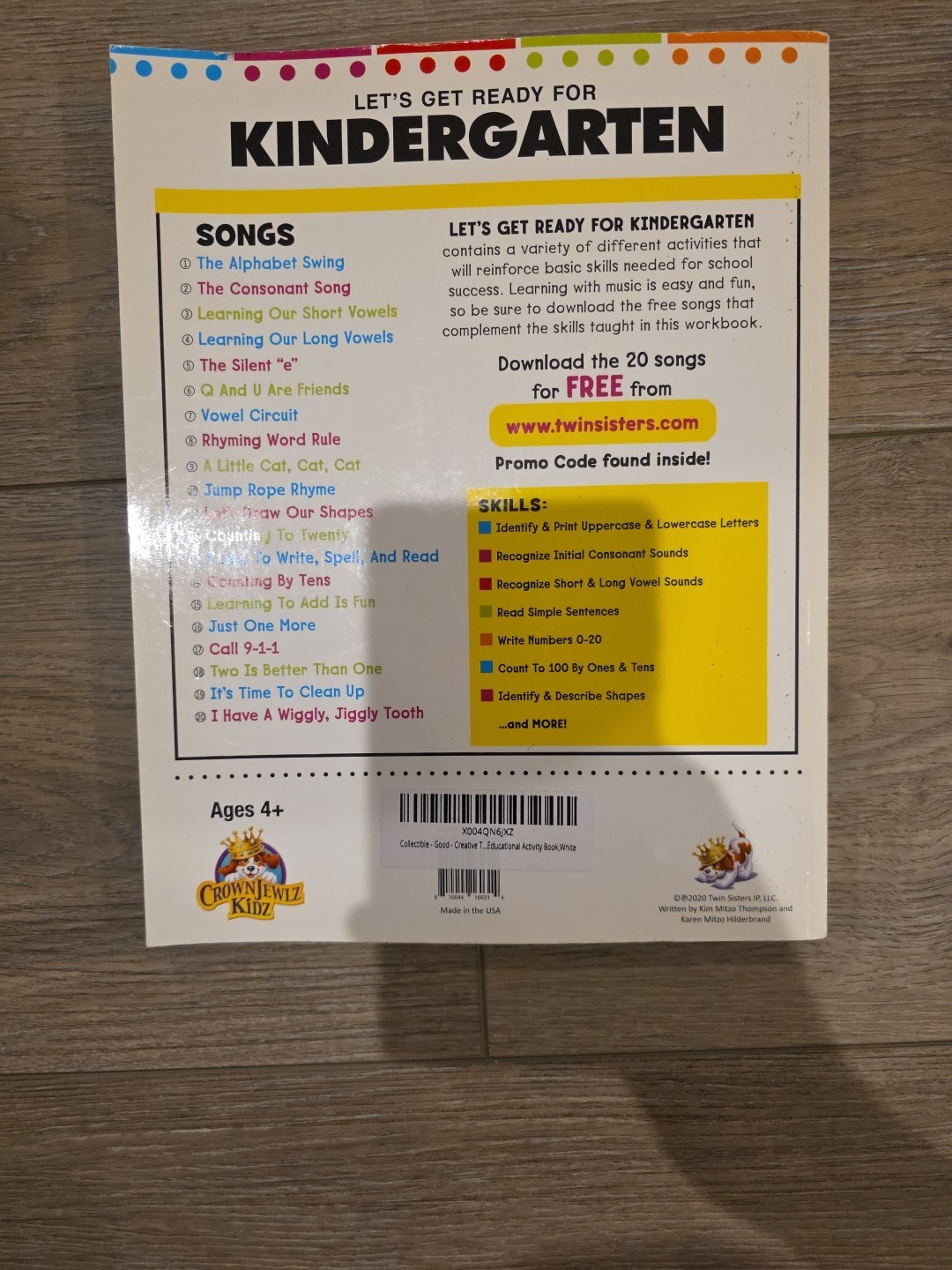 Let’s Get Ready for Kindergarten Educational Workbook PB