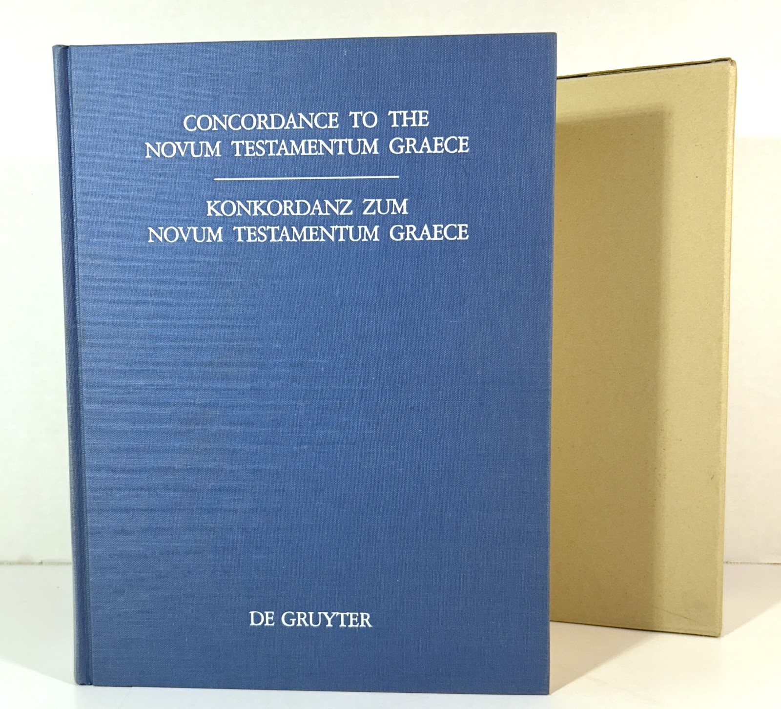 Concordance to the Novum Testamentum 1987 Hardcover w/ Slipcase 26th Edition