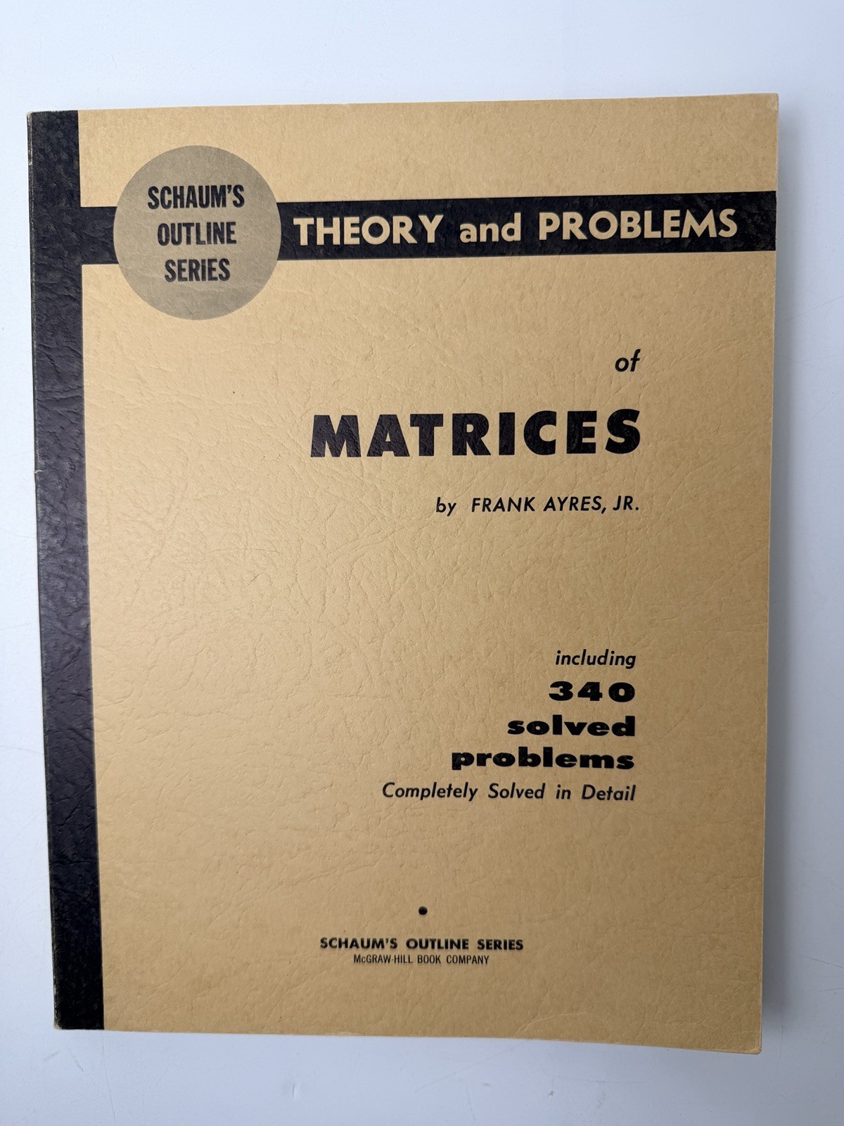 Vintage Lot of 11 Schaum’s Outline Series Mixed Theory & Problems Math PB- Good