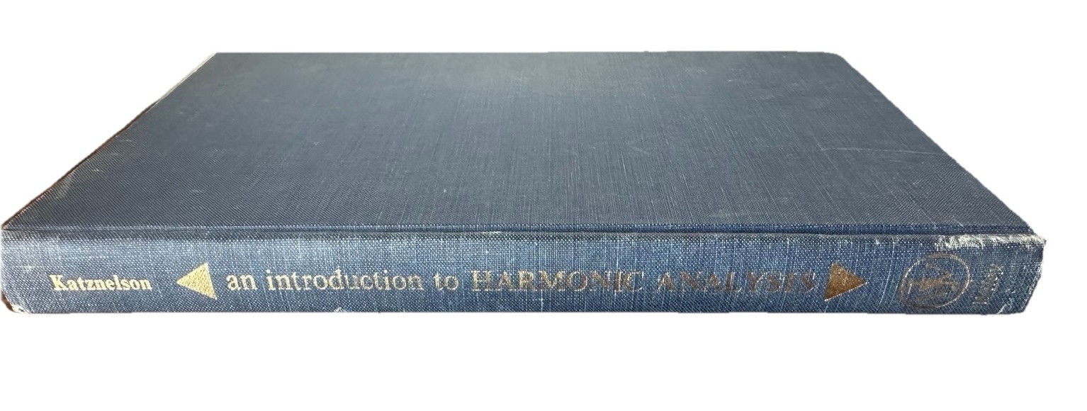 An Introduction to Harmonic Alanysis By Yitzhak Katznelson (1968) 1st Edition