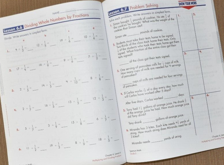 Comprehensive Curriculum Workbooks Grade 5 Ages 10 to 11 Mead Math Workbooks