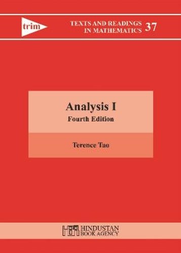 Analysis I by Terence Tao: New