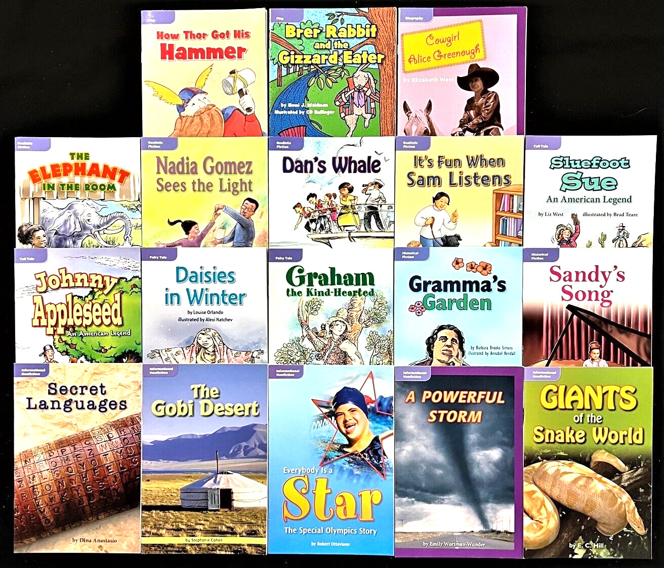 5th Grade – VARIOUS GENRES – STUDENT READERS (18 books) (2009, McGraw-Hill)