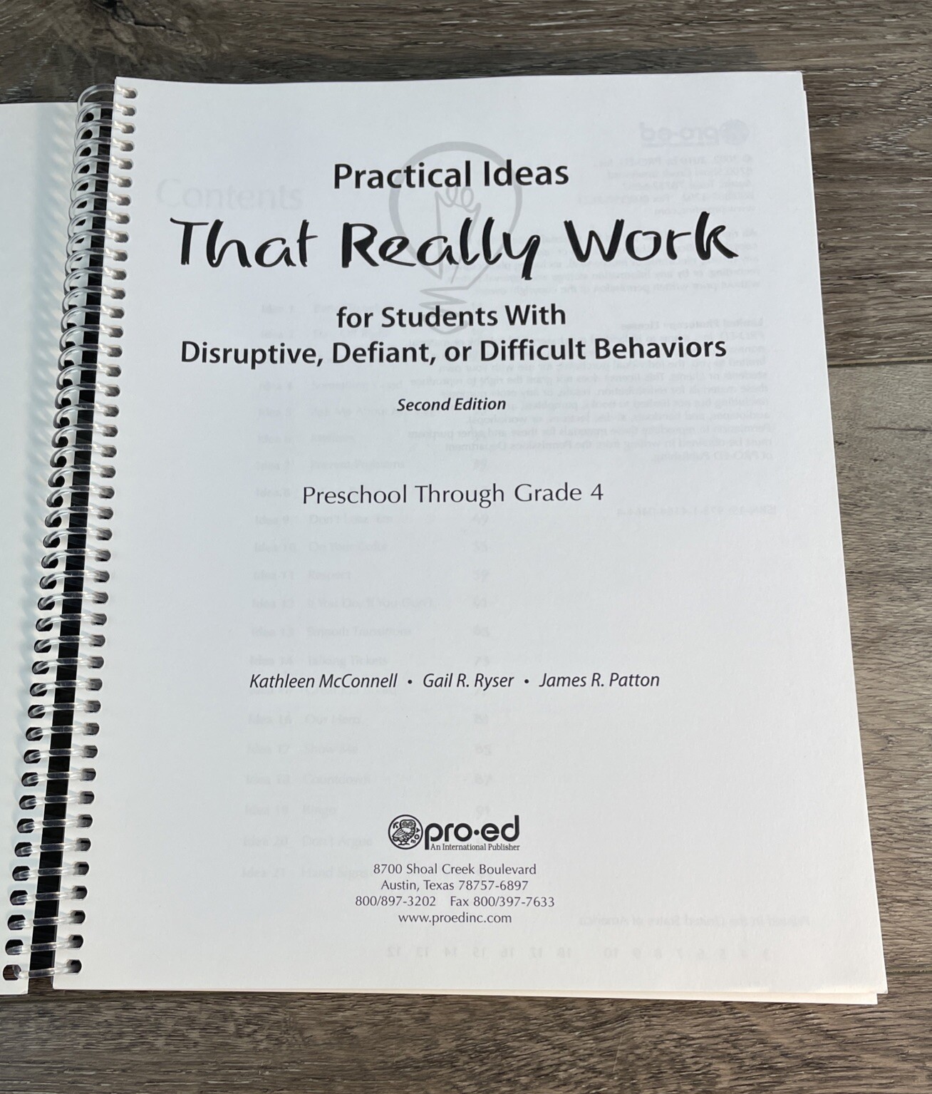 Practical Ideas That Work for Students With Disruptive Behavior Preschool-4 MINT
