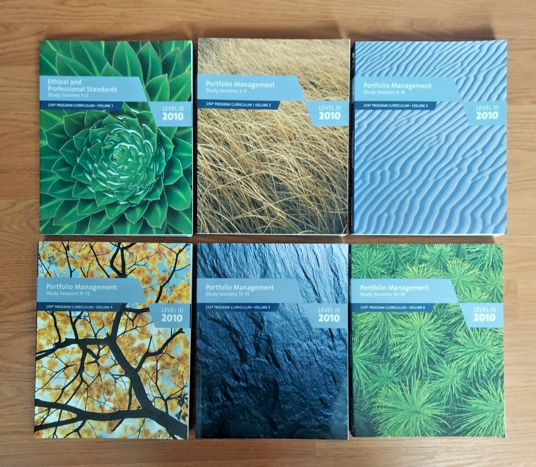 CFA Program Curriculum Level 3 Full Set 6 Volumes Books 2010 Textbooks GUC