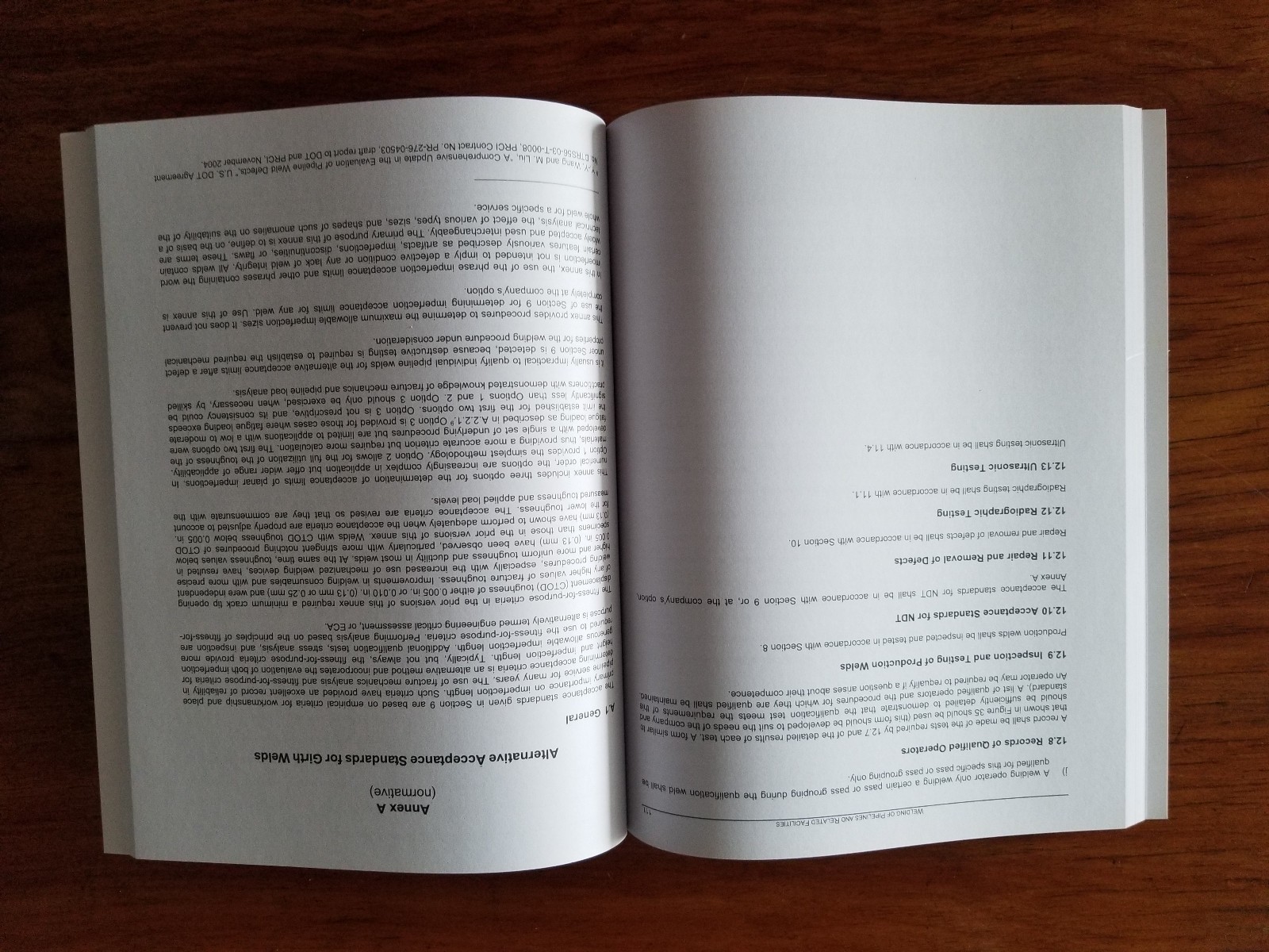 API Standard 1104, 22nd Edition