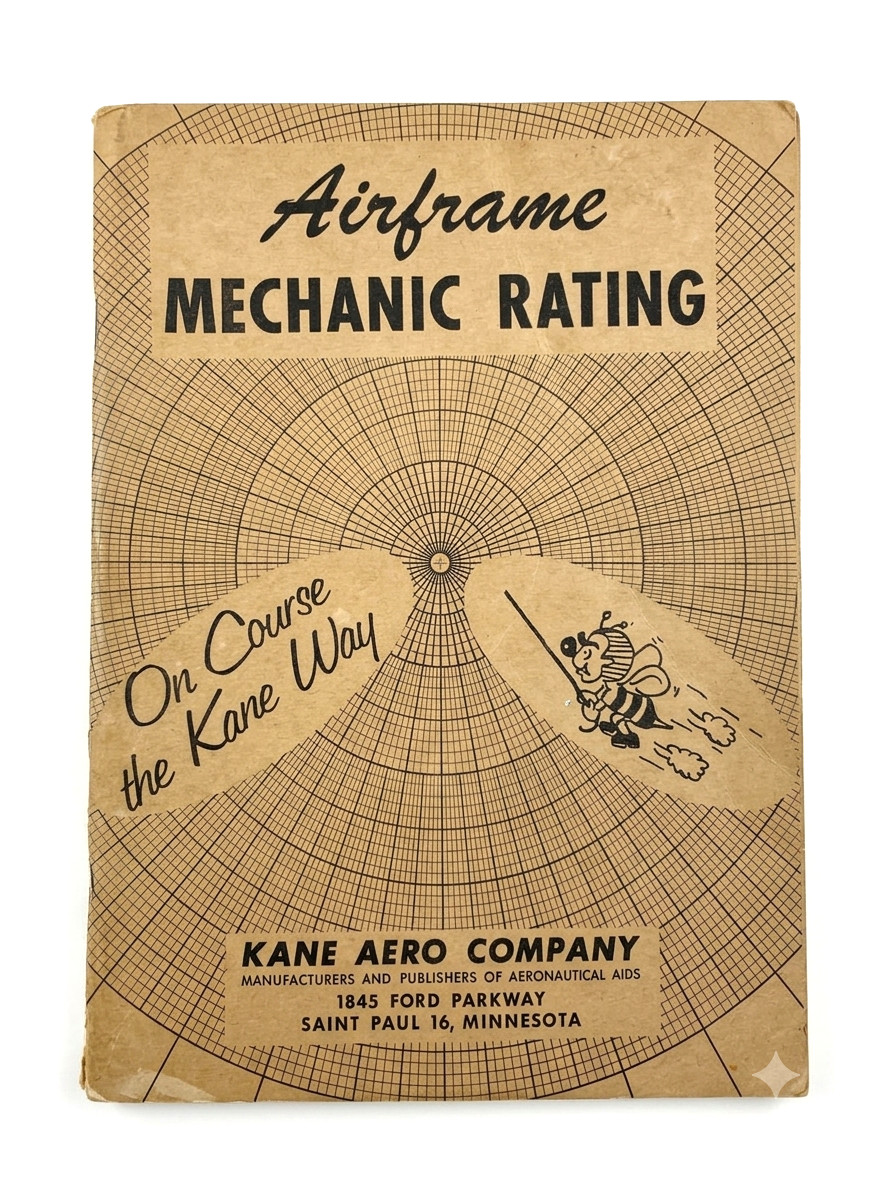 Airframe Mechanic Rating Requirements 1960 Kane Aero FAA Exam Study Guide Book