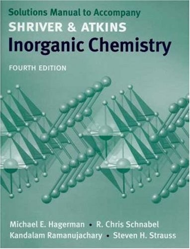 Inorganic Chemistry: Solutions Manual