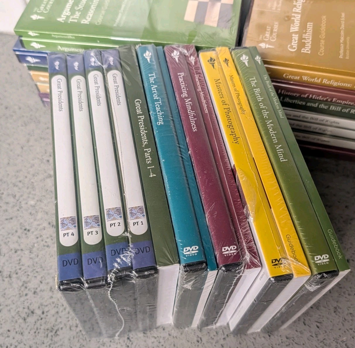 The Great Courses LOT of 20 Complete Sets of Books/DVDs/CDs **ALL ARE BRAND NEW*